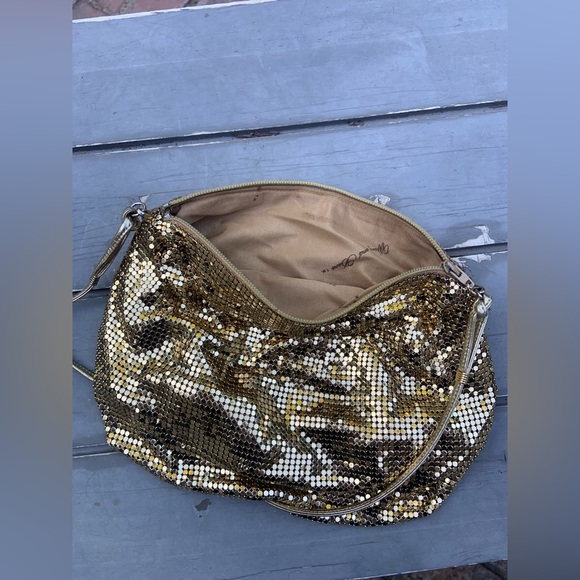 Whiting and Davis gold mesh crossbody - Picture 11 of 12